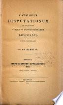 Catalogus disputationum in acedmiis Sveciæ Fenniæ habitarum Lidenianus iterum continuatus a Gabr