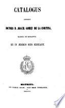 Catalogus librorum doctoris D. Joach
