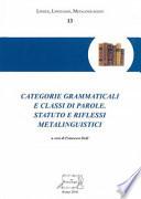 Categorie grammaticali e classi di parole