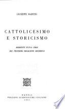 Cattolicesimo e storicismo