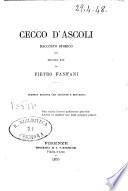 Cecco d'Ascoli racconto storico del sec. 14