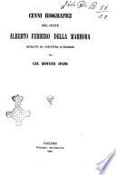 Cenni biografici del conte Alberto Ferrero della Marmora ritratti da scritture autografe