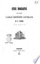 Cenni biografici del pittore Carlo Ernesto Liverati di P. Tanzini delle Scuole Pie
