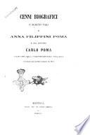 Cenni biografici e scritti varj di Anna Filippini Poma e del dottore Carlo Poma martire dell'indipendenza italiana (processato dal governo austriaco nel 1852)