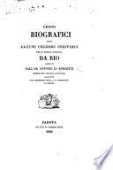 Cenni biografici sopra alcuni celebri individui della nobile famiglia Da Rio. F.P.