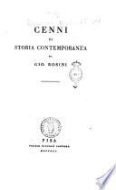 Cenni di storia contemporanea