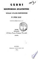 Cenni economico-statistici sullo Stato Pontificio di Angelo Galli estratto