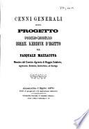 Cenni generali sul progetto poderi-modello Ismail Khedive D'Egitto
