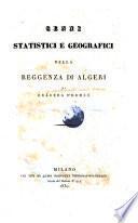Cenni statistici e geografici della reggenza di Algeri