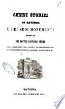 Cenni storici di Ravenna e dei suoi monumenti