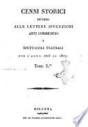 Cenni storici intorno alle lettere, invenzioni, arti, commercio e spettacoli teatrali