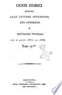 Cenni storici intorno alle lettere, invenzioni, arti, commercio e spettacoli teatrali