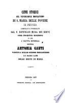 Cenni storici sul venerabile monastero di S. Maria delle Povere di Perugia