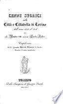Cenni storici sulla città e cittadella di Torino dall' anno 1418 al 1826