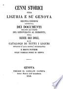 Cenni storici sulla liguria e su Genova