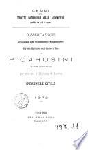 Cenni sul tirante artificiale nelle locomotive prodotto con getti di vapore dissertazione presentata alla commissione esaminatrice della Scuola d'applicazione per gli ingegneri in Torino da P. Carosini ... per ottenere il diploma di laurea di ingegnere civile, 1872
