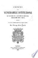 Cenni sulla venerabile istituzione de' Cavalieri di S. Salvatore di Mont Real, Gerusalemme, Rodi e Malta