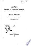 Cenni tratti da lettere inedite di Gabriele Bertazzolo che possono chiarirne la vita ed i suoi principali lavori [Stefano Davari]