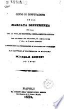 Cenno di confutazione sulla marcata differenza che passa tra la vita, ed esistenza generalmente confuse ... contestato da fisiologiche e patologiche cognizioni dal lettore e professore in medicina Michele Ronchi fu Luigi