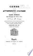 Cenno su gli avvenimenti militari, ovvero Saggi storici sulle campagne dal 1799 al 1814