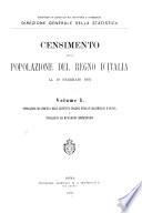 Censimento della popolazione del regno d'Italia al 10 febbraio 1901