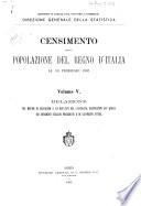 Censimento della popolazione del regno d'Italia al 10 febbraio 1901 ...