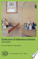 Cento anni di letteratura italiana