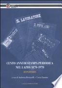 Cento anni di stampa periodica nel Lazio, 1870-1970