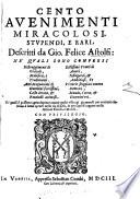 Cento avenimenti miraculosi, stupendi e rari