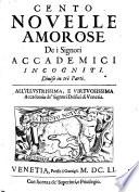 Cento Novelle amorose de i Signori accademici incogniti