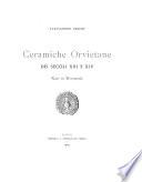 Ceramiche orvietane dei secoli XIII e XIV.