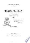 Cesare Mariani racconto Roberto Sacchetti