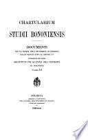 Chartularium Studii bononiensis
