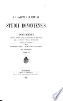 Chartularium Studii bononiensis