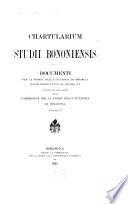 Chartularium studii bononiensis