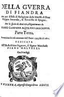 Che contiene le cose avvenute dall'anno 1593 fin'al 1601