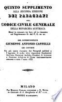 Che Contiene Un piu esatto riscontro dei Paragrafi suddetti e l'aggiunta di molte altre importanti Risoluzioni Sovrane, Decisioni Auliche, Circolari di Governo e Sentenze definitive di Cause interessantissime emanate a tutto l'anno 1835