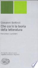 Che cos'è la teoria della letteratura