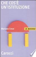 Che cos'è un'istituzione