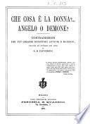 Che cosa è la donna?...angelo o demone?