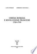 Chiesa romana e rivoluzione francese, 1789-1799