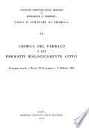 Chimica del farmaco e dei prodotti biologicamente attivi