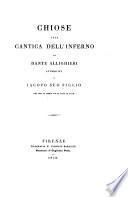 Chiose alla cantica dell'Inferno di Dante [ed. by G.J. Warren].