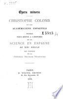 Christophe Colomb et les académiciens Espagnols