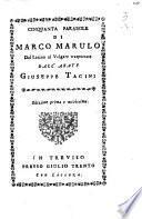 Cinquanta parabole di Marco Marulo dal latino al volgare trasportate dall'abate Giuseppe Tacini
