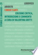 Cinque canti. Ediz. Critica