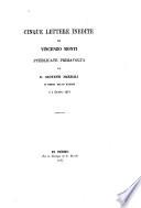 Cinque lettere inedite