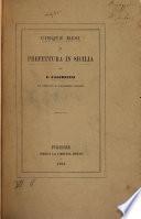 Cinque mesi di prefettura in Sicilia