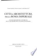Città e architettura nella Roma imperiale