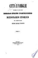 Cittá e famiglie nobili e celebri dello Stato pontificio